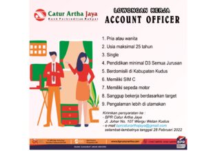 LOWONGAN KERJA ACCOUNT OFFICER